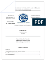 Origin AND Functioning OF Town Planning Acts IN Ndia BY View Point OF Land Reforms