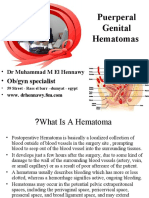 Puerperal Genital Hematomas: - Ob/gyn Specialist