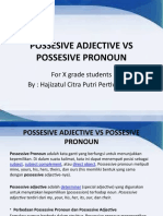 Bing 10possesive Adjective Vs Possesive Pronoun