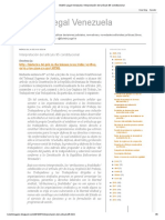 Boletín Legal Venezuela - Interpretación Del Artículo 95 Constitucional