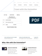 Ride Out of Town With Ola Outstation