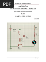 DC Motor Speed Control: Bayan University For Science & Technology