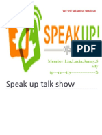 Member:Lia, Lucia, Sunny, S Ally (P Re Tty !) : We Will Talk About Speak Up