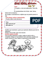 Ficha Miercoles 21 Somos Creativos, Adivina Adivinador PDF