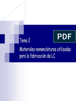 Tema 2 Materiales Utilizados en La Fabricación de LC PDF