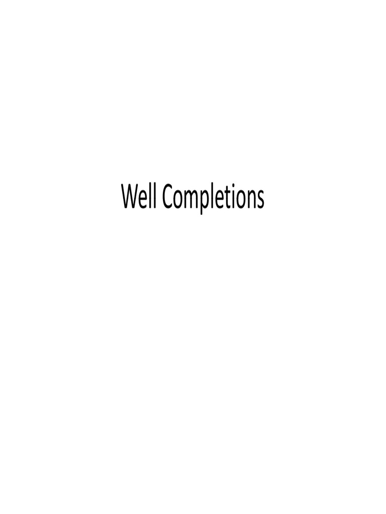 Pletion Types PDF | PDF | Casing (Borehole) | Pump