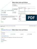 Metric Basic Units and Prefixes: Example Exercise 2.1