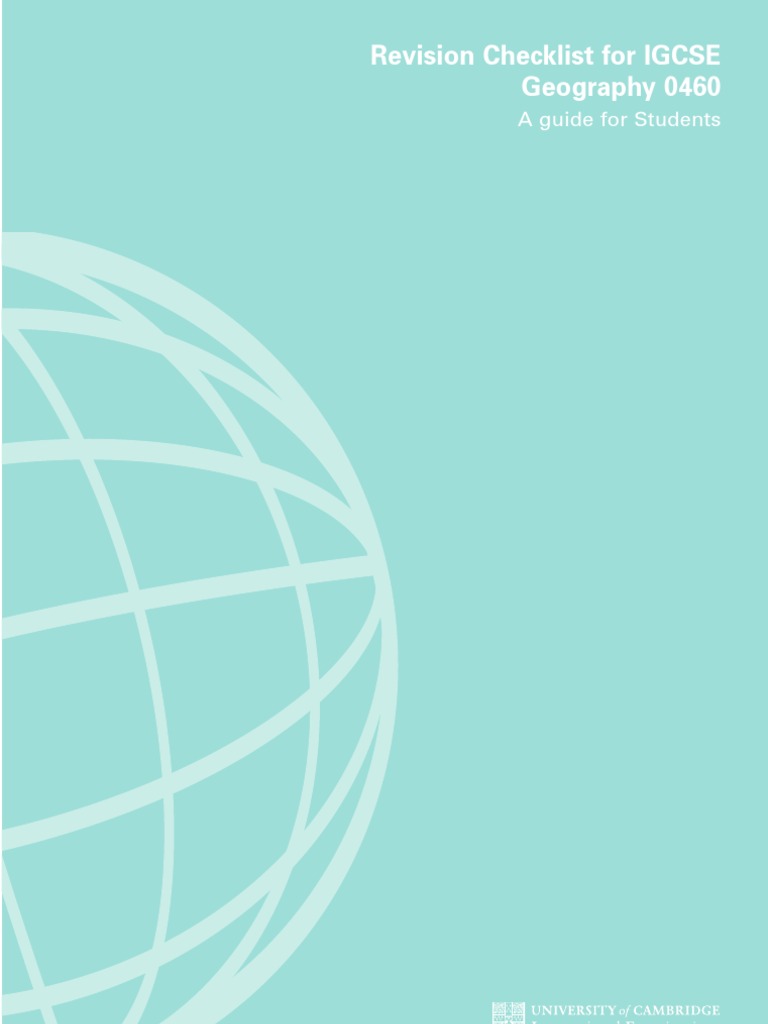 Revision Checklistsgeography