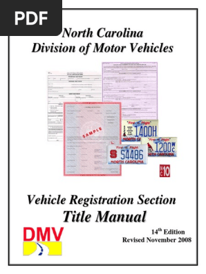 N. C. Title Registration Manual