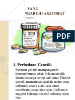 Faktor Yang Mempengaruhi Aksi OBAT