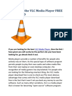 Benefits of the VLC Media Player FREE DOWNLOAD
