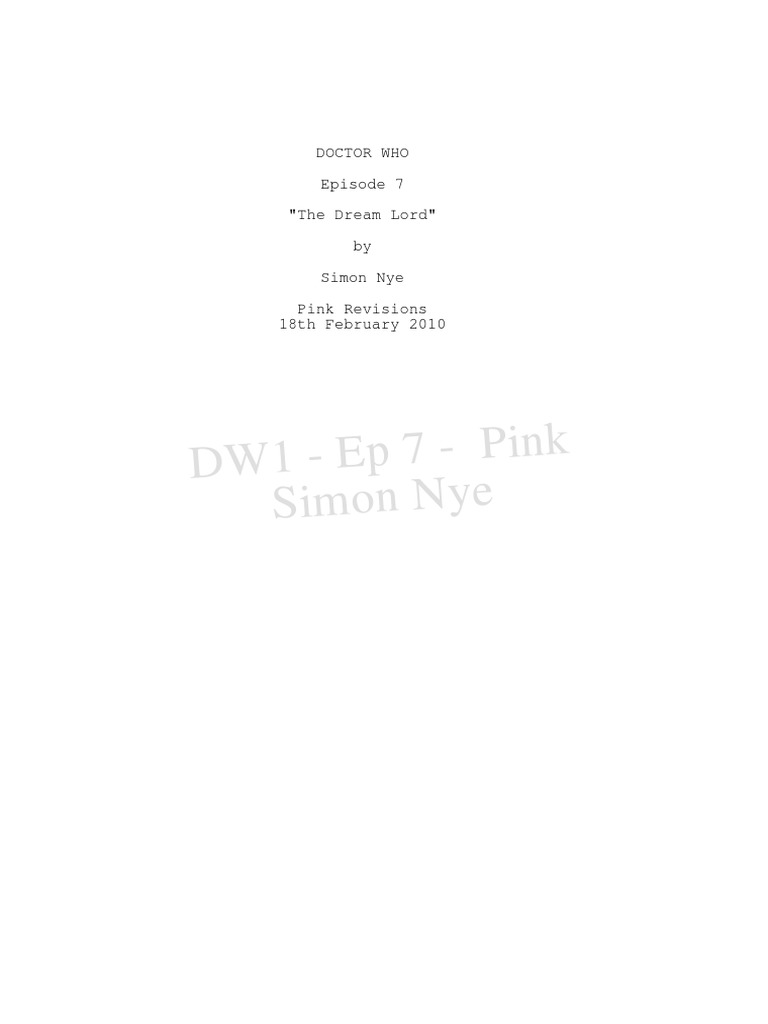 Doctor Who s5 Ep7 Amys Choice | PDF | Doctor Who