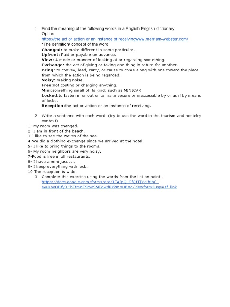 Definitions and Usage of Key Words | PDF | Career & Growth