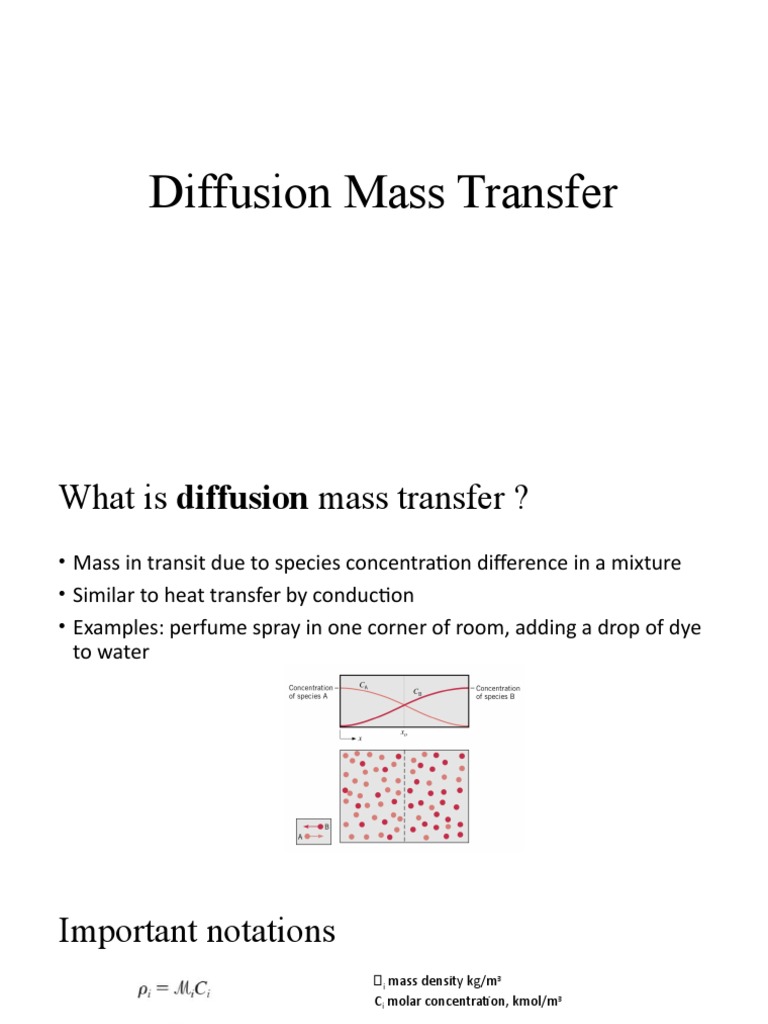 Understanding Diffusion Mass Transfer | PDF | Diffusion | Thermal ...