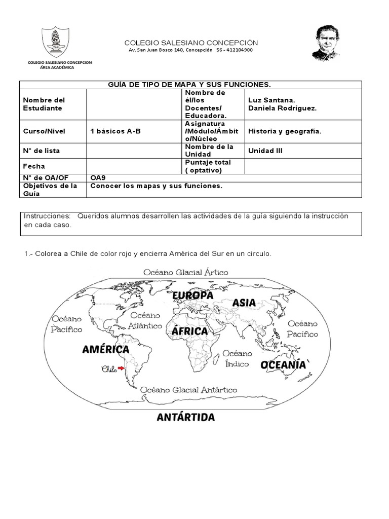 Guía de Mapas: Funciones y Actividades | PDF