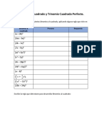 Binomios Al Cuadrado y Trinomio Cuadrado Perfecto PDF