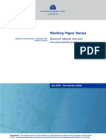 Working Paper Series: Reversal Interest Rate and Macroprudential Policy