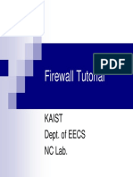 Firewall Tutorial: Kaist Dept. of EECS NC Lab