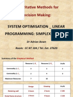 Topic 7 - Optimisation - Simplex Method