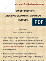 Topic 5 - Optimisation - Graphical Method 1