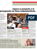 El Senado Dio Media Sanción Al Proyecto de Protocolo Contra La Tortura