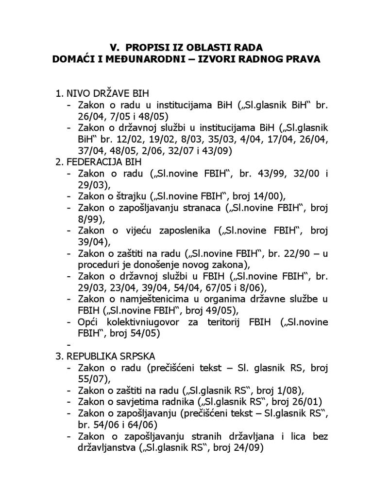 4.propisi Iz Oblasti Rada - Domaći I Međunarodni - Knjiga | PDF