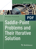 Saddle-Point Problems and Their Iterative Solution: Miroslav Rozložník