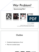 PEACE ST 2BB3 (2010/11) Lecture 6: The War Problem