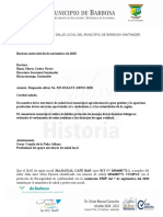 Respuesta Oficio No. 325-DSSANT-DRNO-2020 Municipio de Barbosa