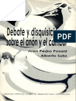 Posani, Juan Pedro y Alberto Sato (2000)  Debate y disquisiciones sobre el anón  y el cambur