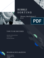 Bubble Sorting: Oliveros, John Erickson D. IT-13