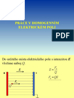 Práce V Homogenním Elektrickém Poli