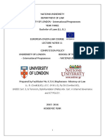 Lecture Notes On Eu Law Competition PDF
