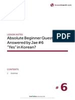 Absolute Beginner Questions Answered by Jae #6 "Yes" in Korean?