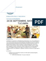 Batalla de Tucumán. Formación Ética y R.