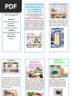 Acomodo Correcto de Alimentos en el Refrigerador | PDF | Refrigerador