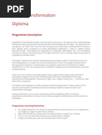 Digital Transformation Diploma