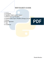 Python Basics Guide PDF