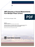 GMTI Direction of Arrival Measurements From Multiple Phase Centers. Sandia Report. 2015