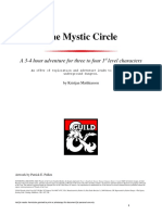 The Mystic Circle: A 3-4 Hour Adventure For Three To Four 1 Level Characters