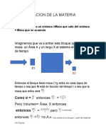 CONSERVACION DE LA MATERIA. Termo