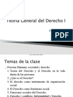1 Primera Clase Teoría General Del Derecho I