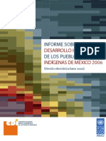 Informe Sobre Desarrollo Humano de Los Pueblos Inígenas de México