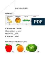 Grade One Maths Week Ending 06