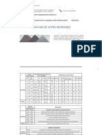 Ficha Tecnica Plancha Acero Inoxidable