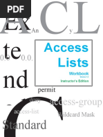 Ex Te ND Ed: Access Lists