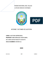 Informe de Auditoria Empresarialy Dictamen de Auditoria