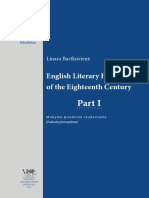 English Literary History of the Eighteenth Century (1)