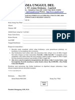 Surat Konfirmasi Dan Pernyataan PSB Sma Unggul Del Tahun 2020 PDF