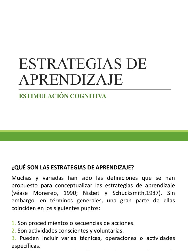 Material Apoyo Estrategias Aprendizaje | PDF | Aprendizaje | Conocimiento